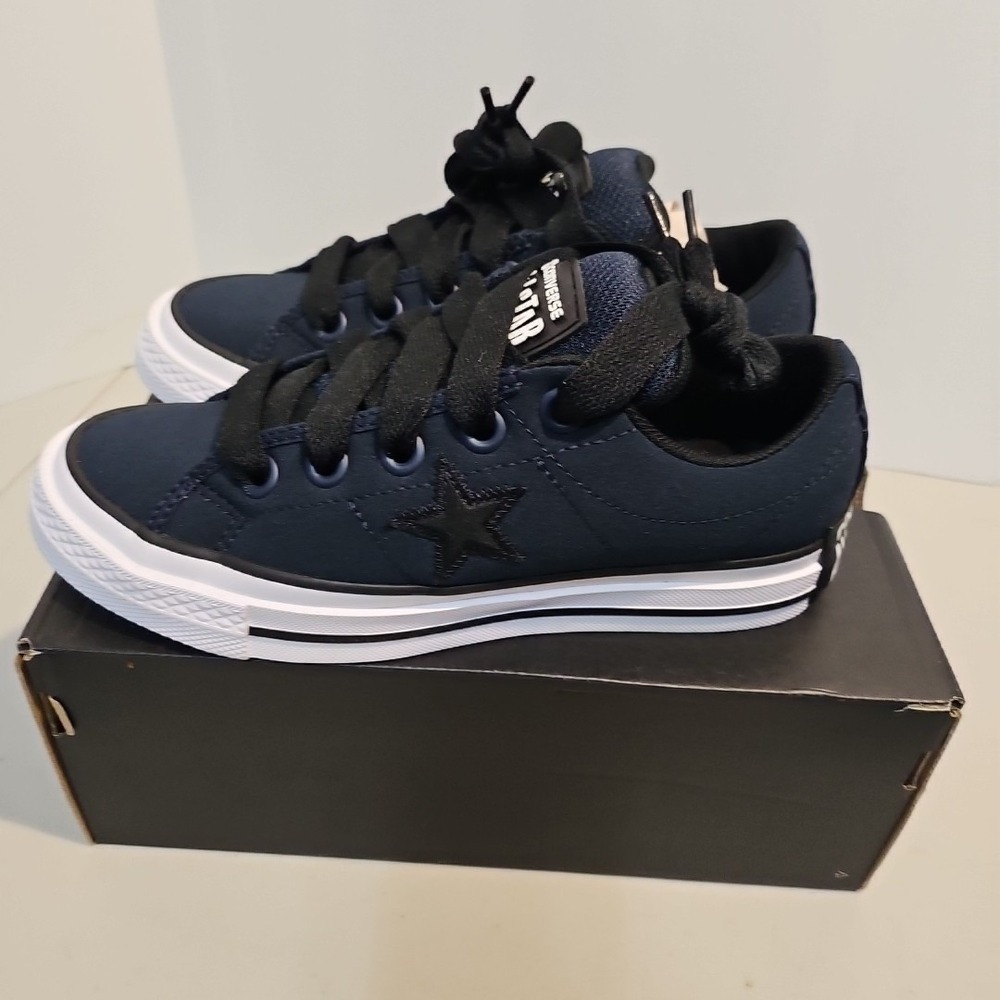 Converse One Star Puff Low-Top Sneaker Navy/Black/White Mens 5 Women's 6.5 - Picture 5 of 8
